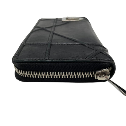Christian Dior Diorama Long Wallet With Round Zipper