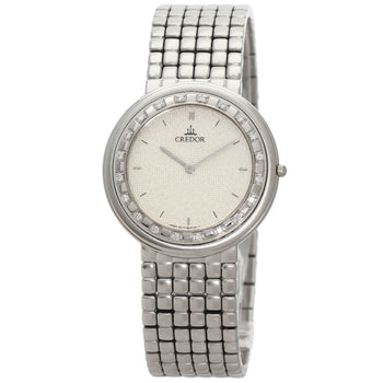 Seiko 8N70-6030 Credor Diamond Watch Stainless
