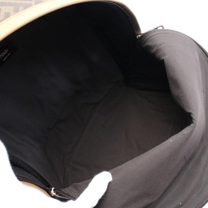 Fendi Chiodo Diagonal Zucca Rucksack Coated Canvas Leather