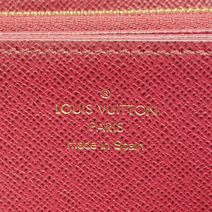 Louis Vuitton Monogram Zippy Wallet M41895 Brown Fuchsia