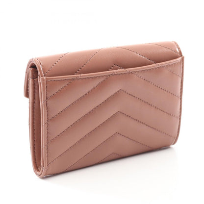 Saint Laurent Monogram Envelope Wallet Bi-Fold Leather