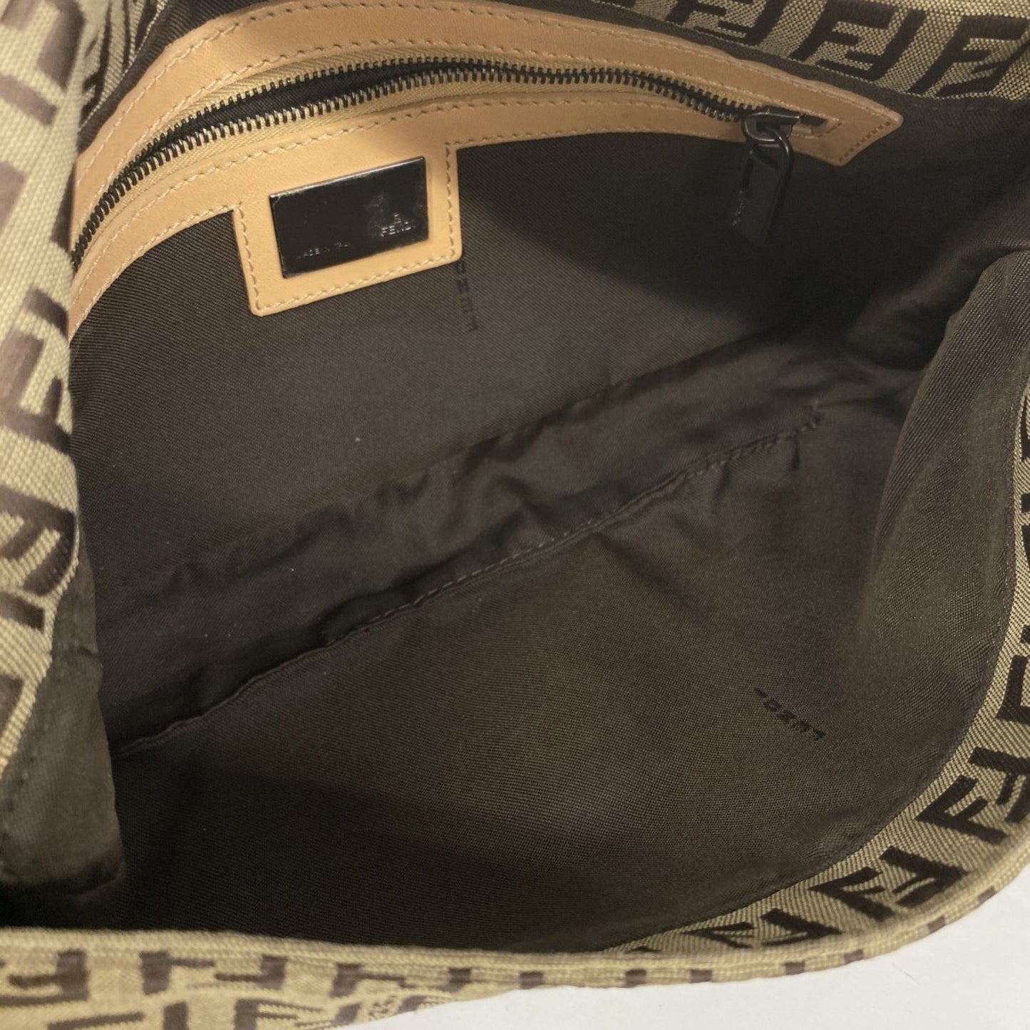 Fendi Zucchino Mamma Bucket Handbag In Nylon Canvas