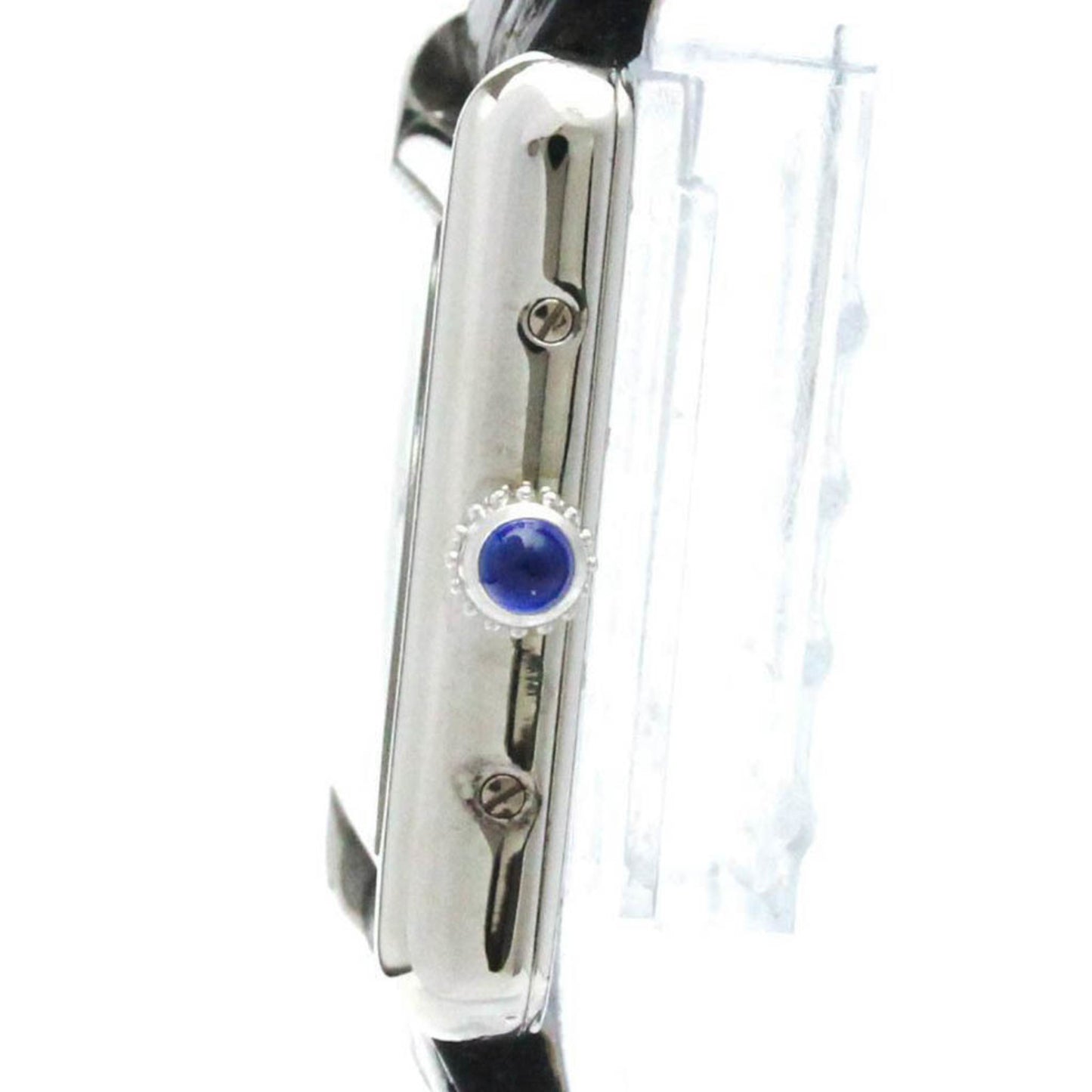 Cartier Must Tank Stainless Steel Leather Quartz