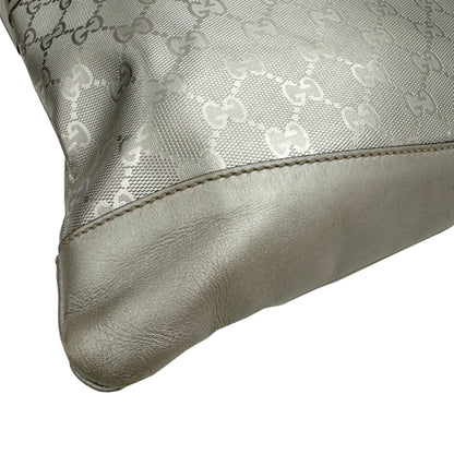 Gucci Gg Imprime 374411 Shoulder Bag Silver