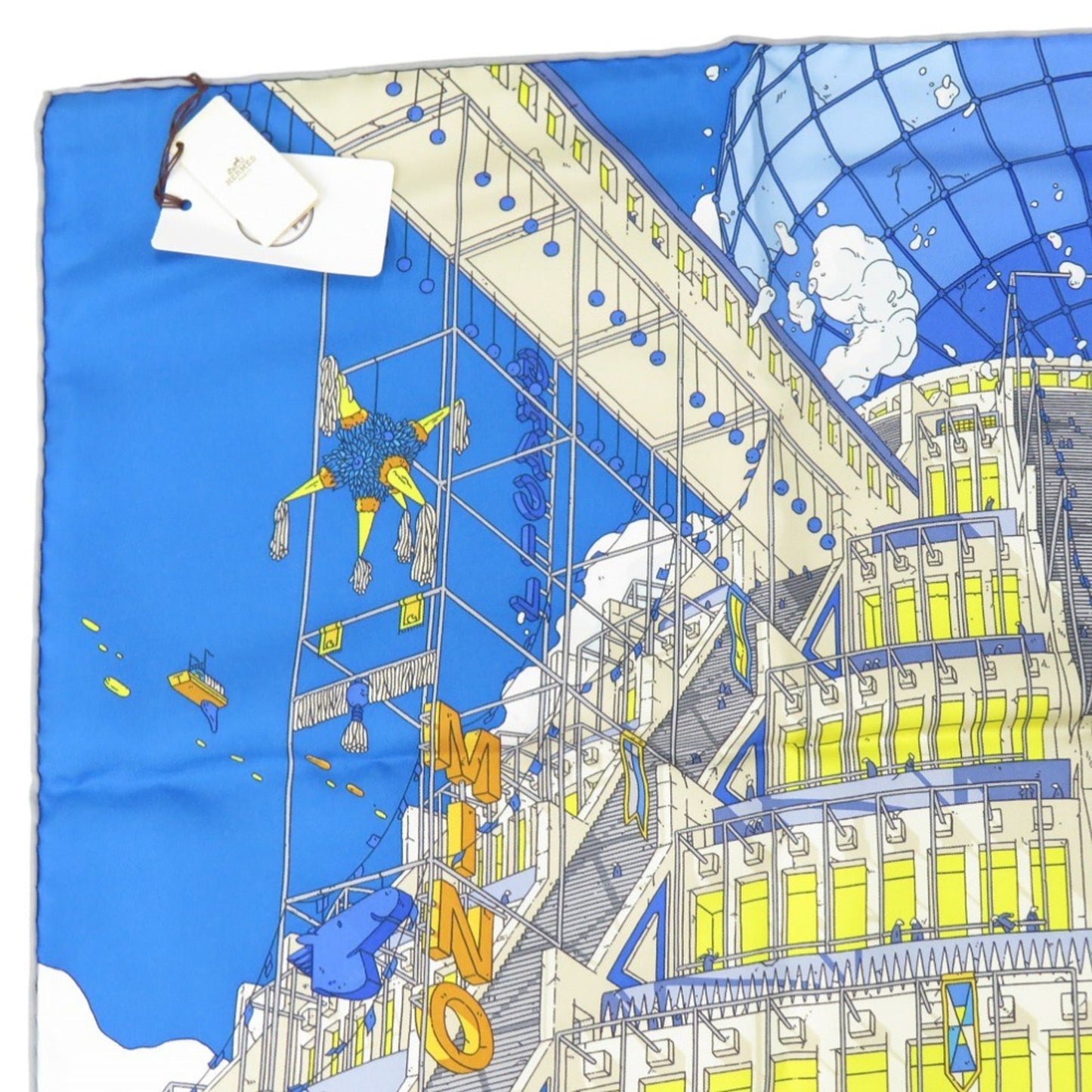 Like New Herms Carr 90 "The Legend Of The Winged Horse" La Legende Du Cheval A Plumes Twill