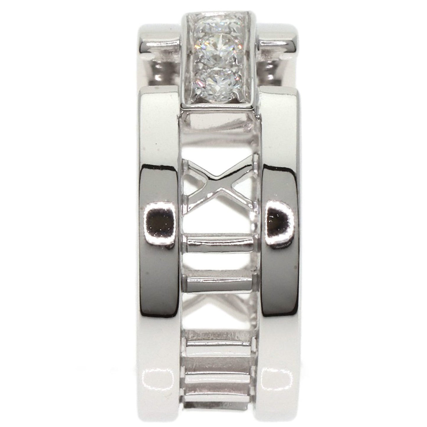 Tiffany Atlas Open Diamond Ring In 18K White Gold