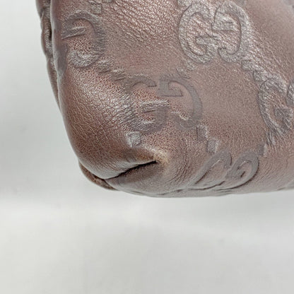 Gucci Waist Bag Guccissima 162916 Leather Brown