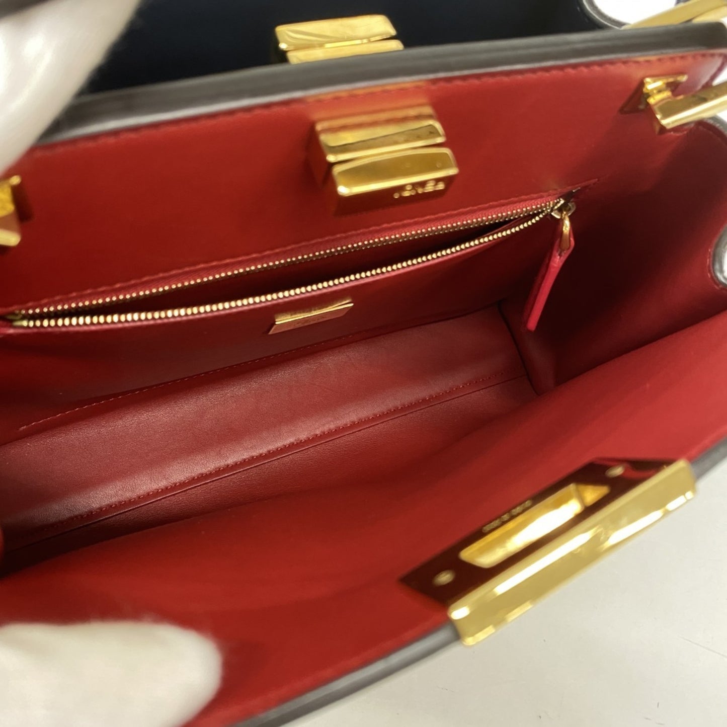 Fendi Peekaboo Leather Handbag