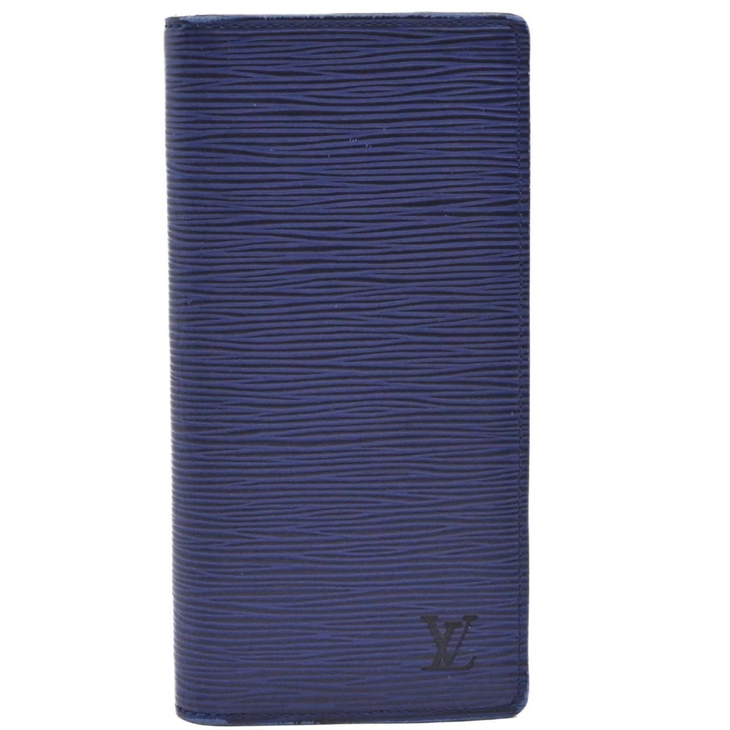Louis Vuitton Louis Vuitton Portefeuille Brazza Epi Leather Long Wallet Blue White M81371 Ic Chip