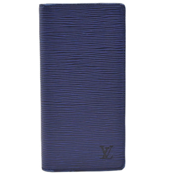 Louis Vuitton Louis Vuitton Portefeuille Brazza Epi Leather Long Wallet Blue White M81371 Ic Chip