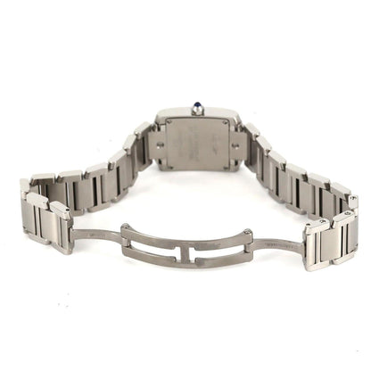 Cartier Tank Franaise Sm W51008Q3 Stainless Steel Quartz Watch