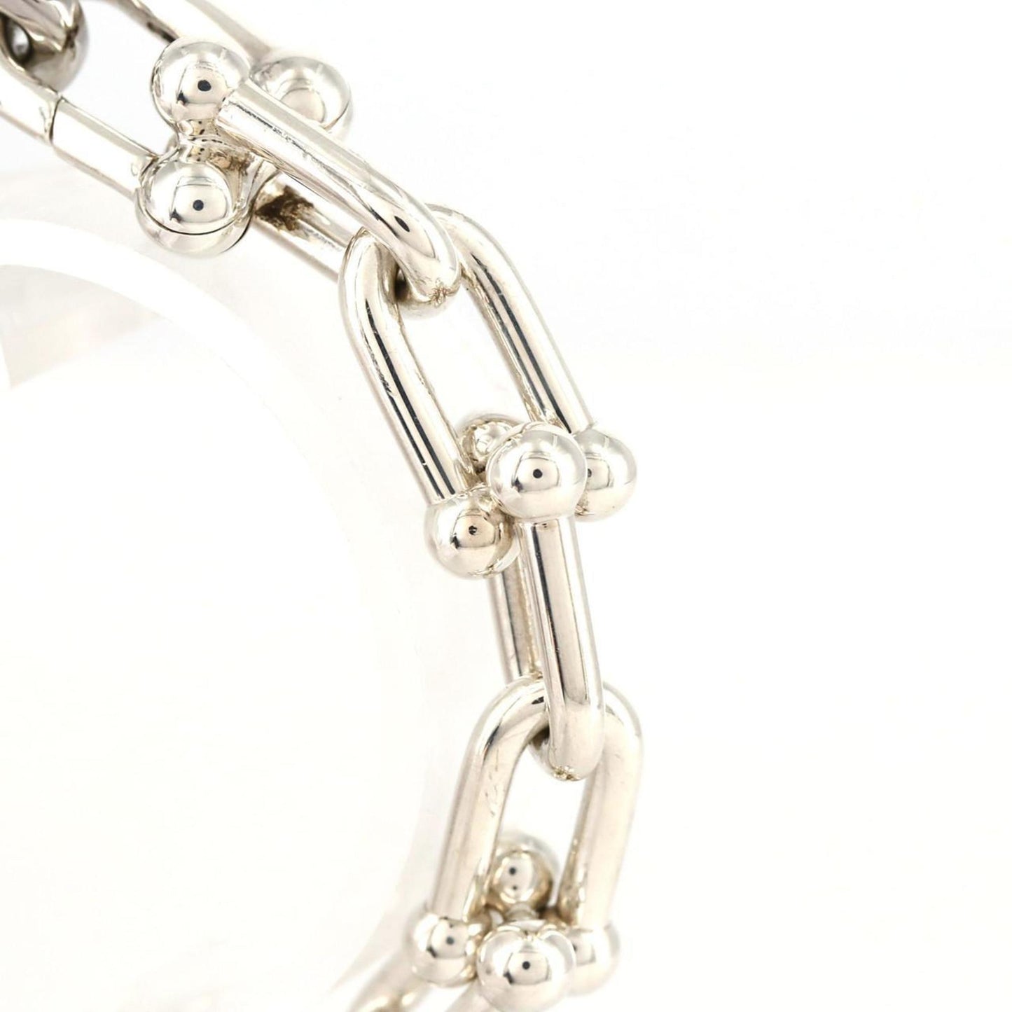 Tiffany Hardware Lug D Bracelet Large Size 73331277 Stainless Steel Quartz Watch