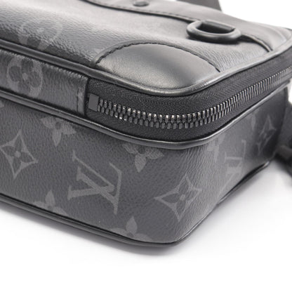Louis Vuitton Alpha Shoulder Bag Coated Canvas Leather Monogram Eclipse