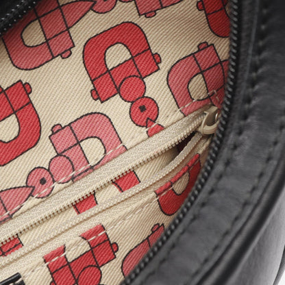 Gucci Hysteria Crest Shoulder Bag In Coated Canvas And Leather