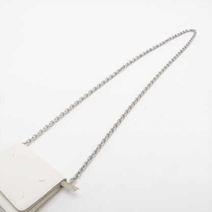 Maison Margiela 4-Stitch Chain Wallet Leather Bifold Crossbody Shoulder Bag