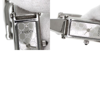 Gucci 1500L Gg Square Face Bangle Watch In Stainless Steel/Ss