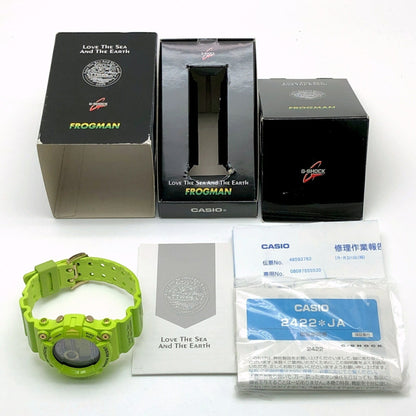Casio G-Shock Gw-200F-3 Frogman Earthwatch Watch Featuring A Rain Frog