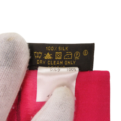 Louis Vuitton Bandeau Summer Ikat Silk Rose Indian Scarf Muffler 0167 Louis Vuitton