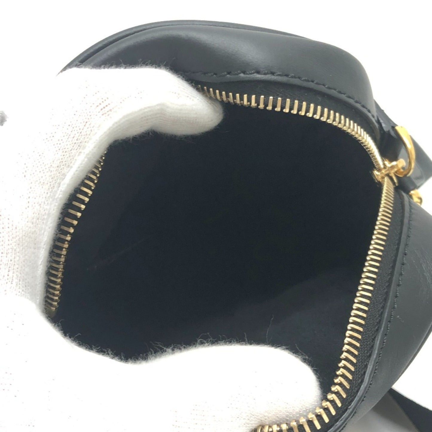 Fendi 7Va456 Calligraphy Stud Shoulder Bag