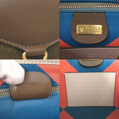 Like New Gucci Vault Vintage Jackie Suede Leather Brown