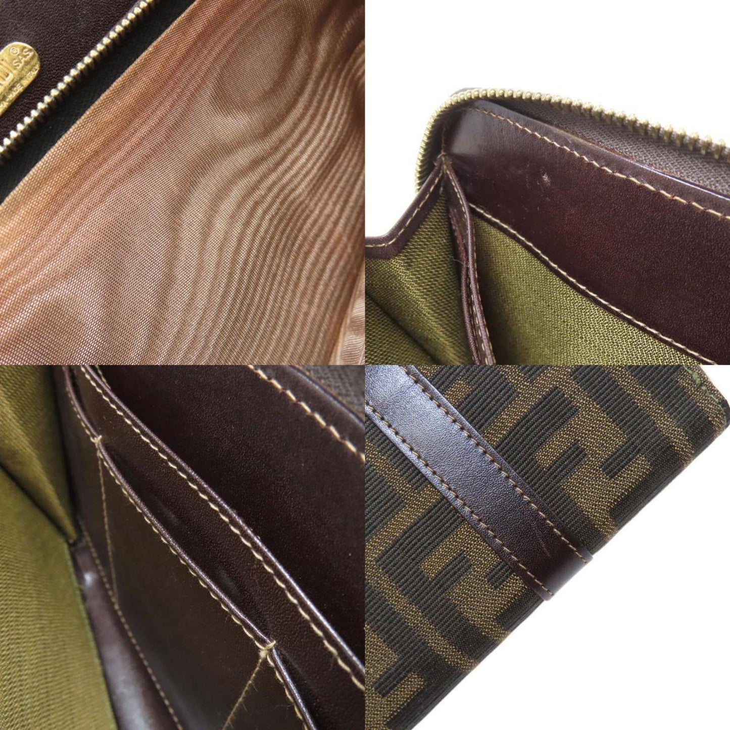 Fendi Zucca Pattern Canvas Handbag