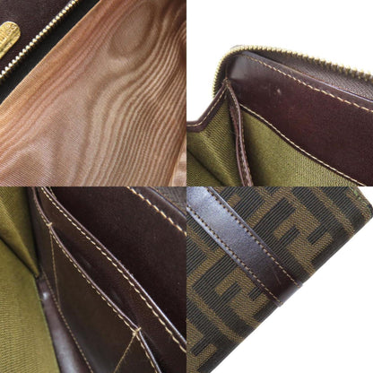 Fendi Zucca Pattern Canvas Handbag