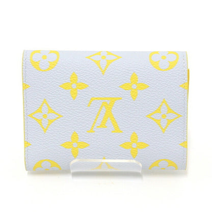 Louis Vuitton Victor Wallet Monogram Glow Canvas Gray/Yellow M14764 Compact Unused