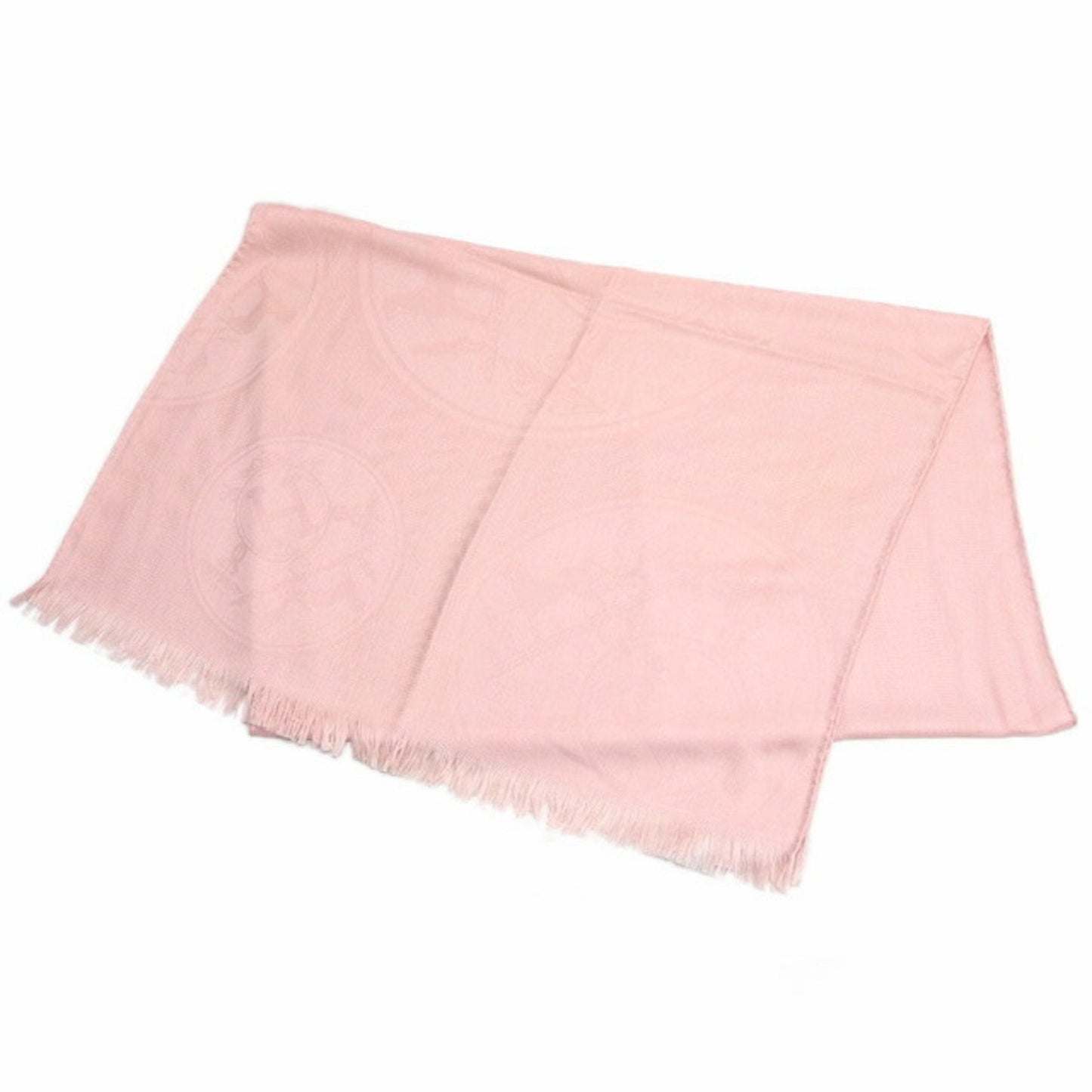 Hermes New Libris Large Stole Scarf Shawl Light Pink