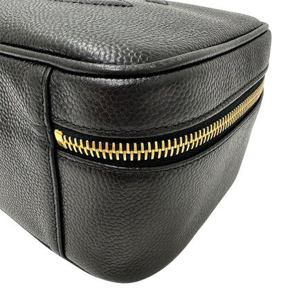 Chanel Matelasse Women'S Handbag In Black Leather With Gold Hardware