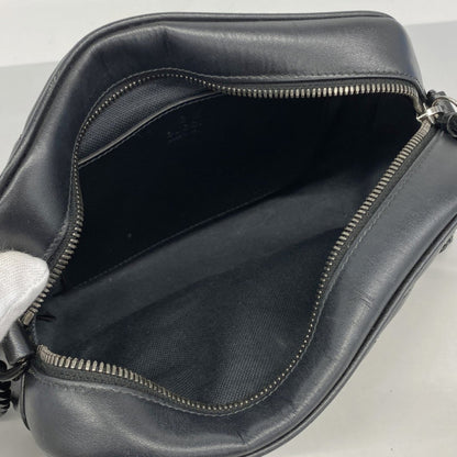 Gucci Gg Marmont Shoulder Bag 447632 Leather Black