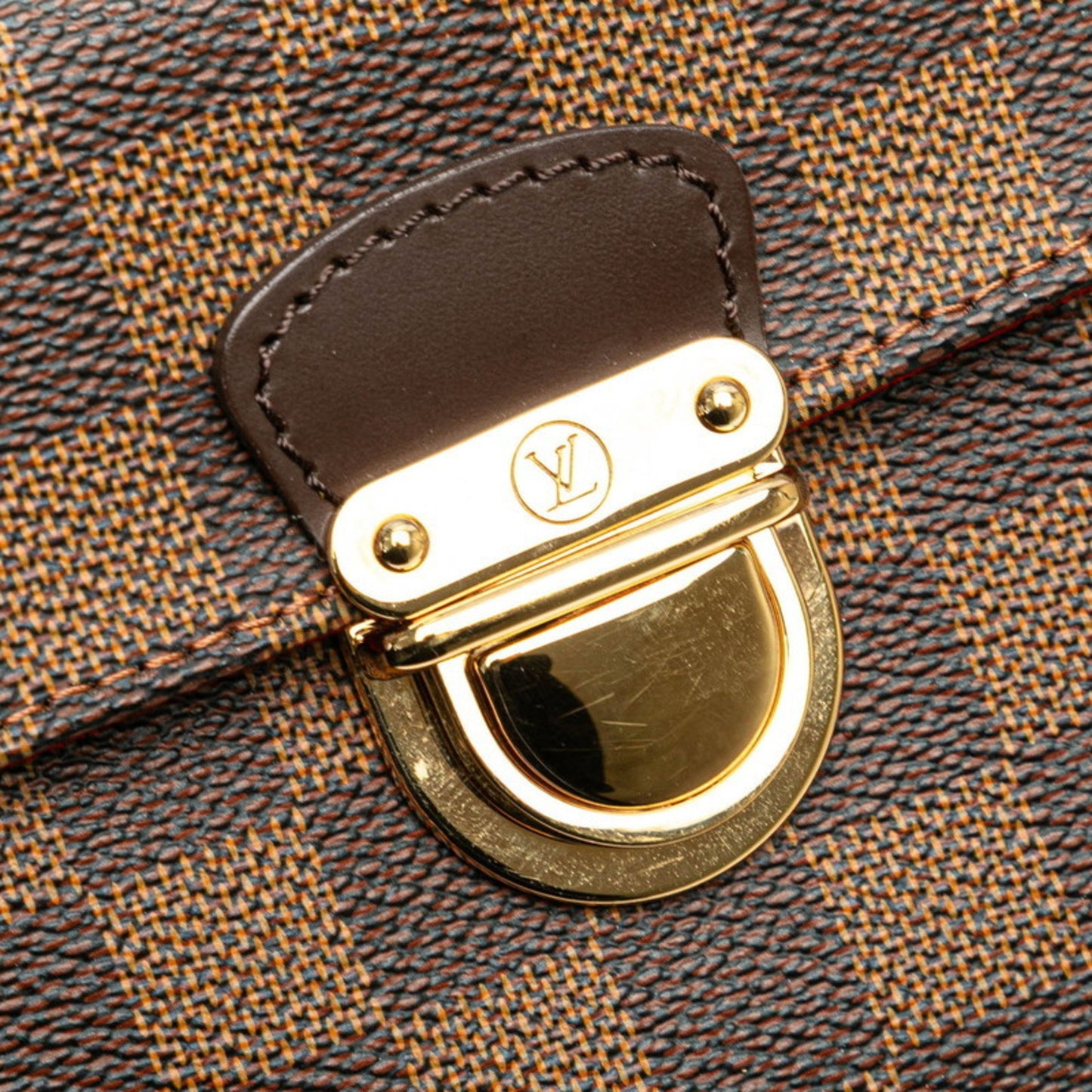 Louis Vuitton Damier Ravello Pm Handbag/Shoulder Bag N60007 Brown Leather