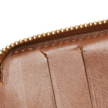 Louis Vuitton Monogram Vernis Bloom Round Bi-Fold Wallet M91152 Bronze Brown Patent Leather