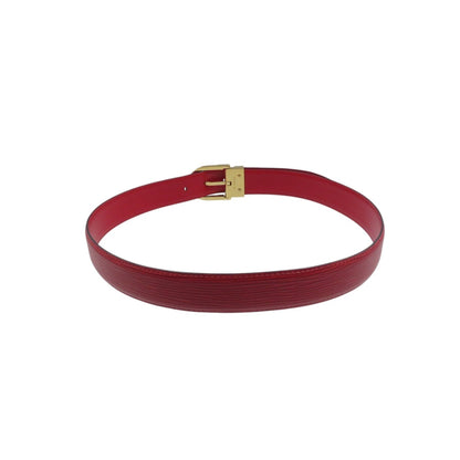 Louis Vuitton Epi Santur Classic Leather Belt With Gold Hardware