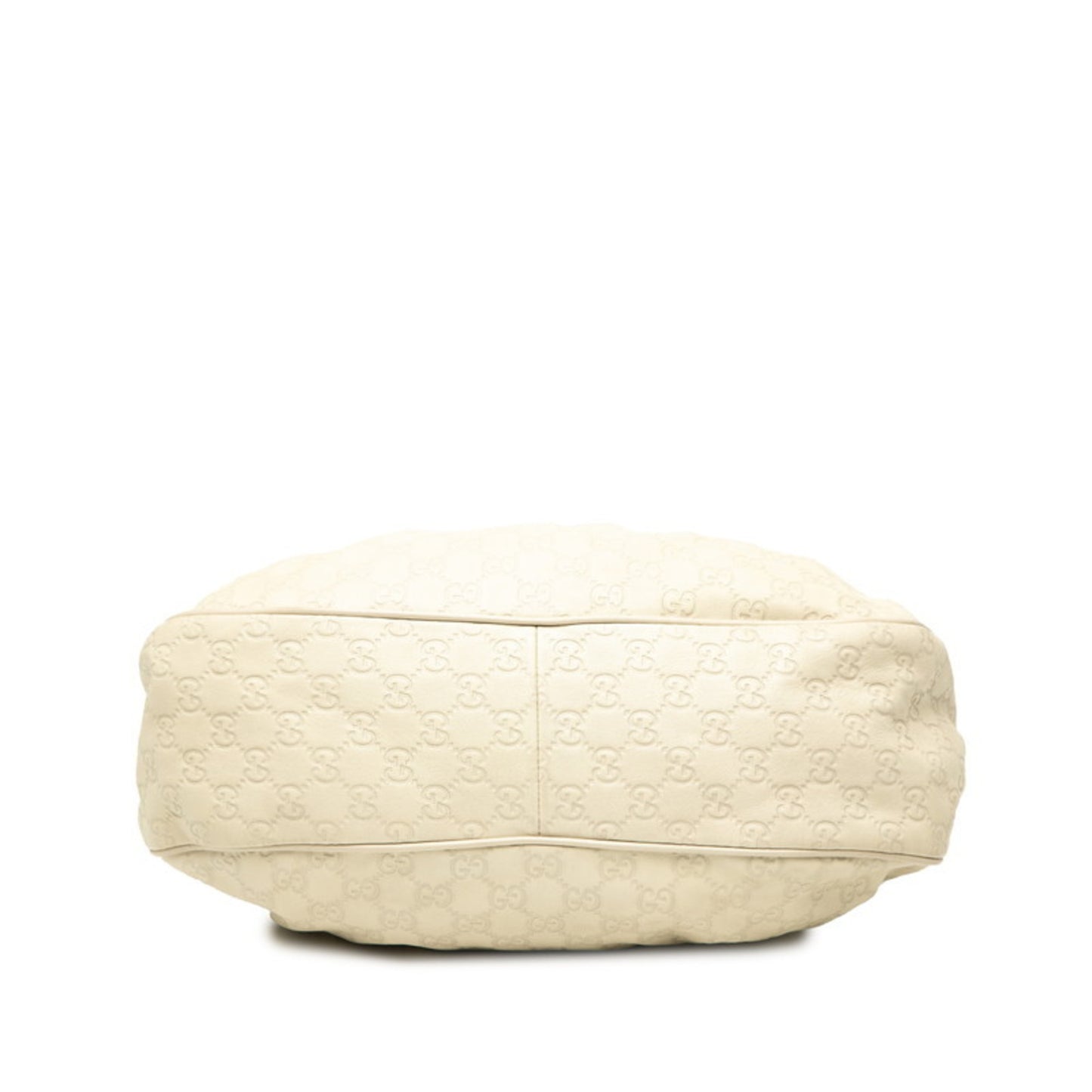 Gucci Guccissima One-Shoulder Bag 232955 Beige Ivory Leather