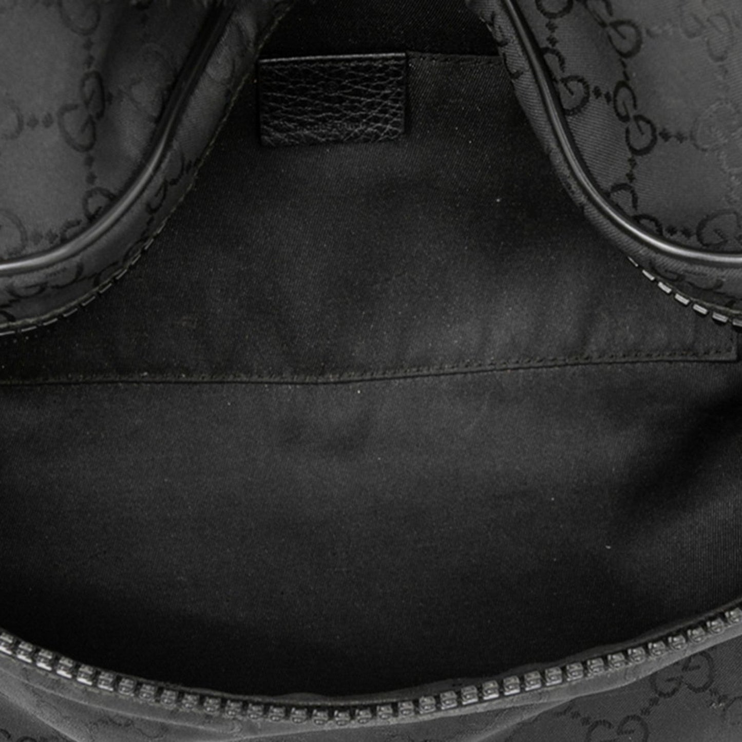 Gucci Gg Nylon Belt Bag/Waist Bag 509643 Black Leather