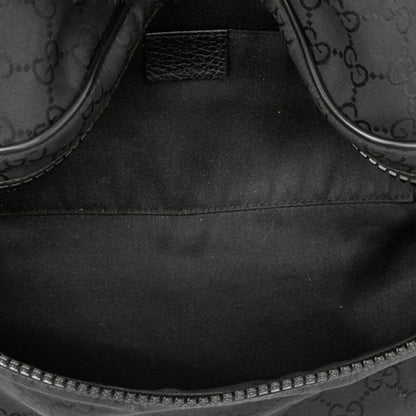 Gucci Gg Nylon Belt Bag/Waist Bag 509643 Black Leather