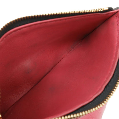 Louis Vuitton Portefeuille Capucines Compact Tri-Fold Wallet In Taurillon Leather Noir And Hot Pink