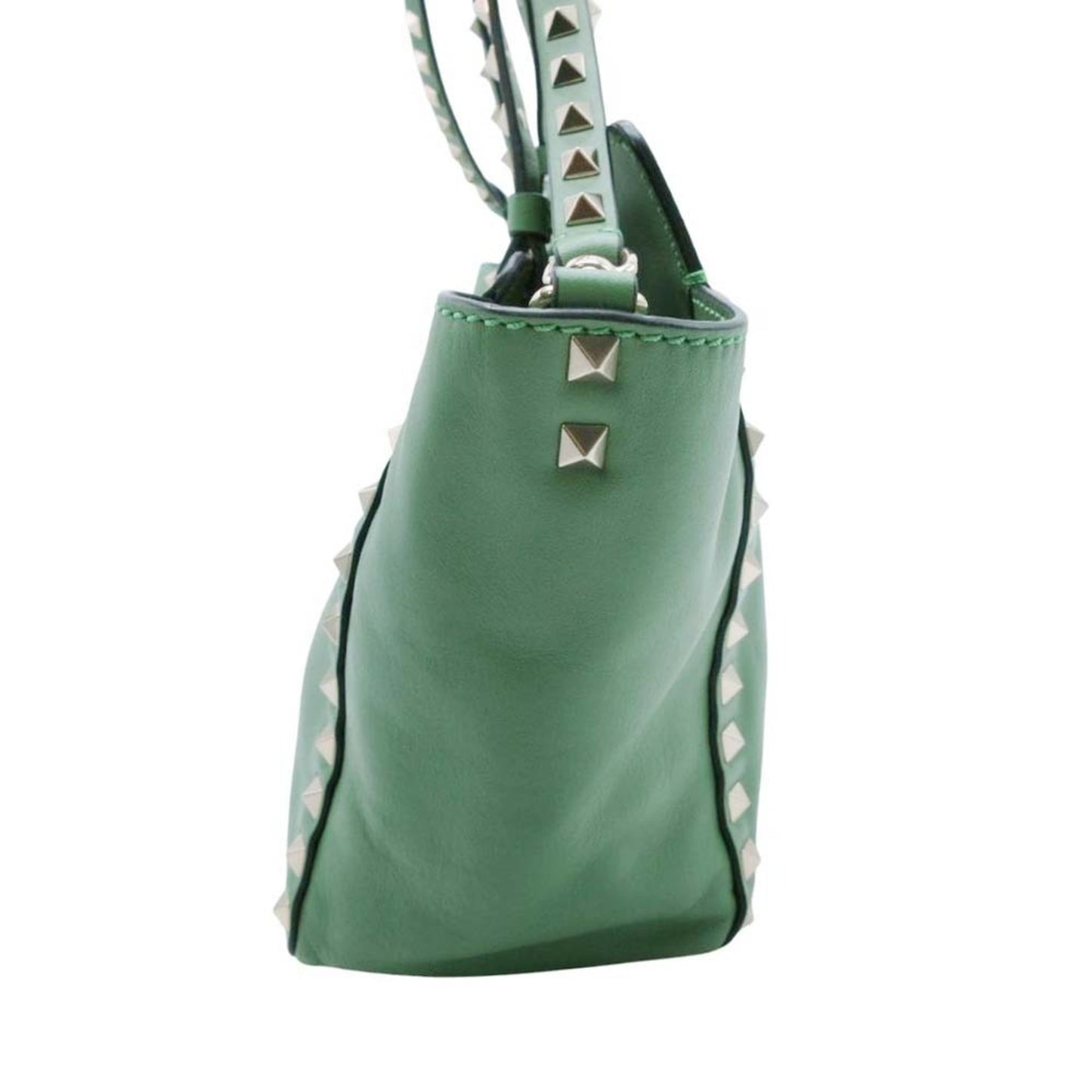 Valentino Garavani Rockstud 2-Way Shoulder Tote Bag In Green