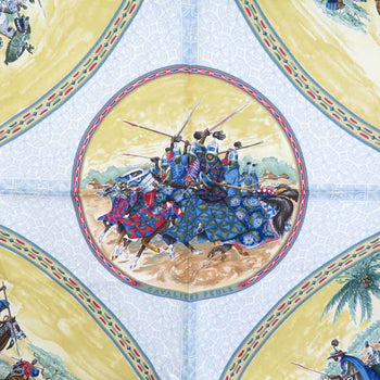 Hermes Hermes Scarf Carre 90 Silk Navy Multicolor