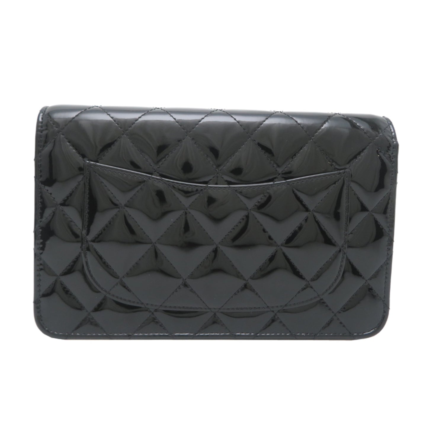 Chanel 2.55 Chain Wallet Women'S Shoulder Bag In Patent Calf Leather