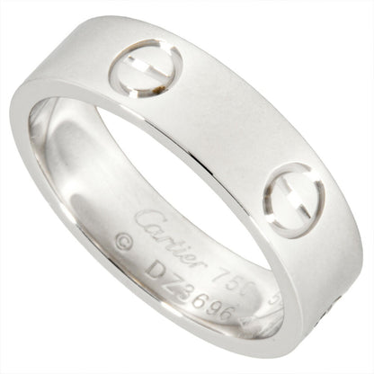 Cartier Love Ring #56 18Kwg 7.2G White Gold Love