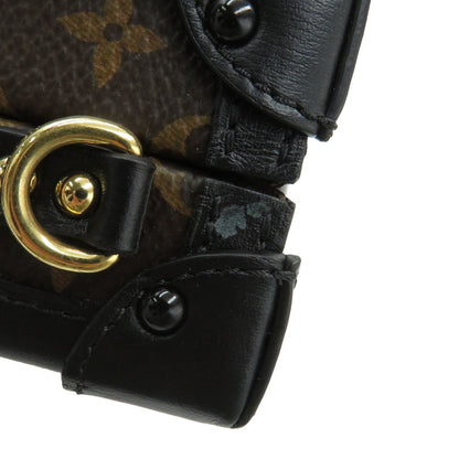 Louis Vuitton Monogram Petite Malle Shoulder Bag M45534 2-Way Clutch Black