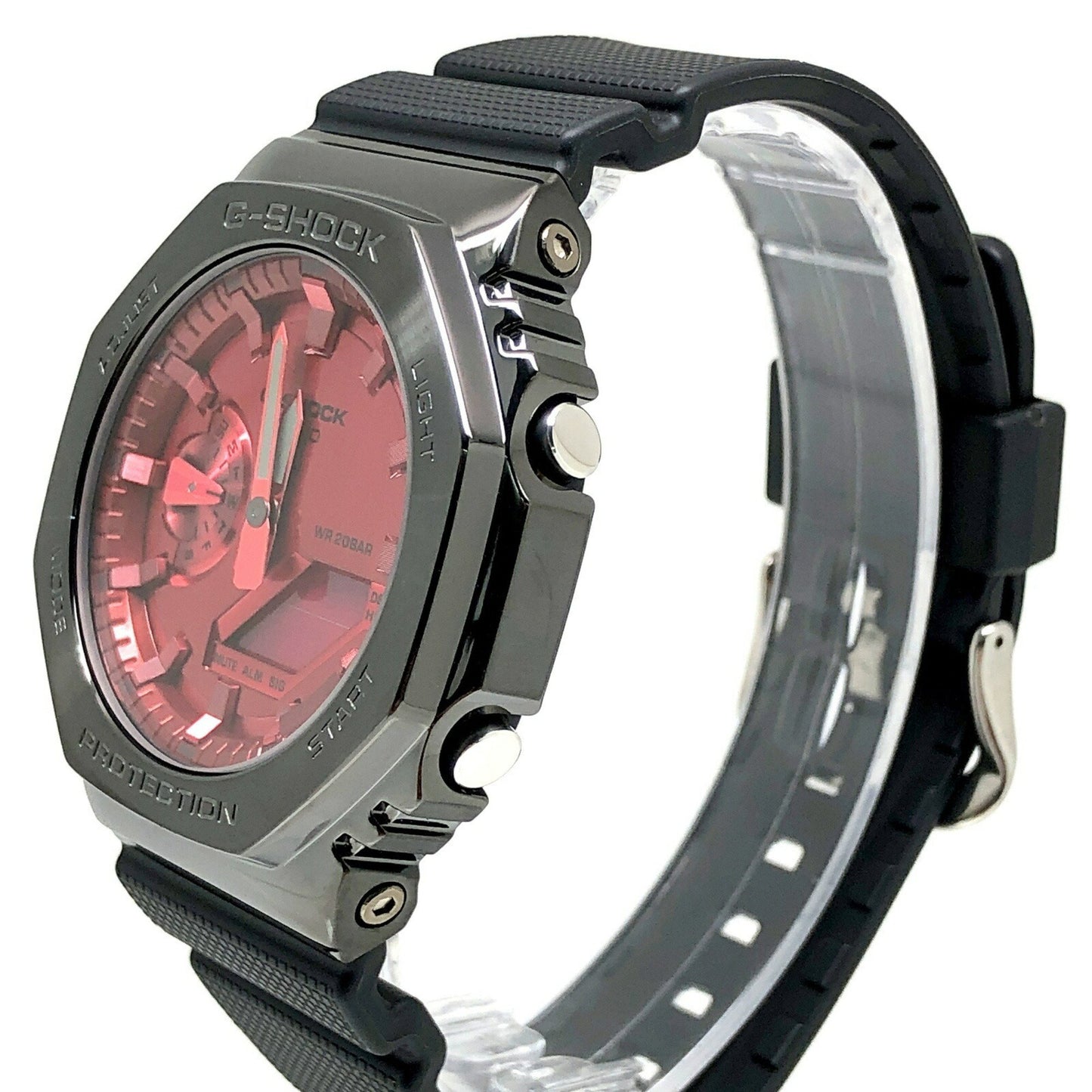 G-Shock Casio Gm-2100B-4A Metal Covered Watch With An Octagonal Case