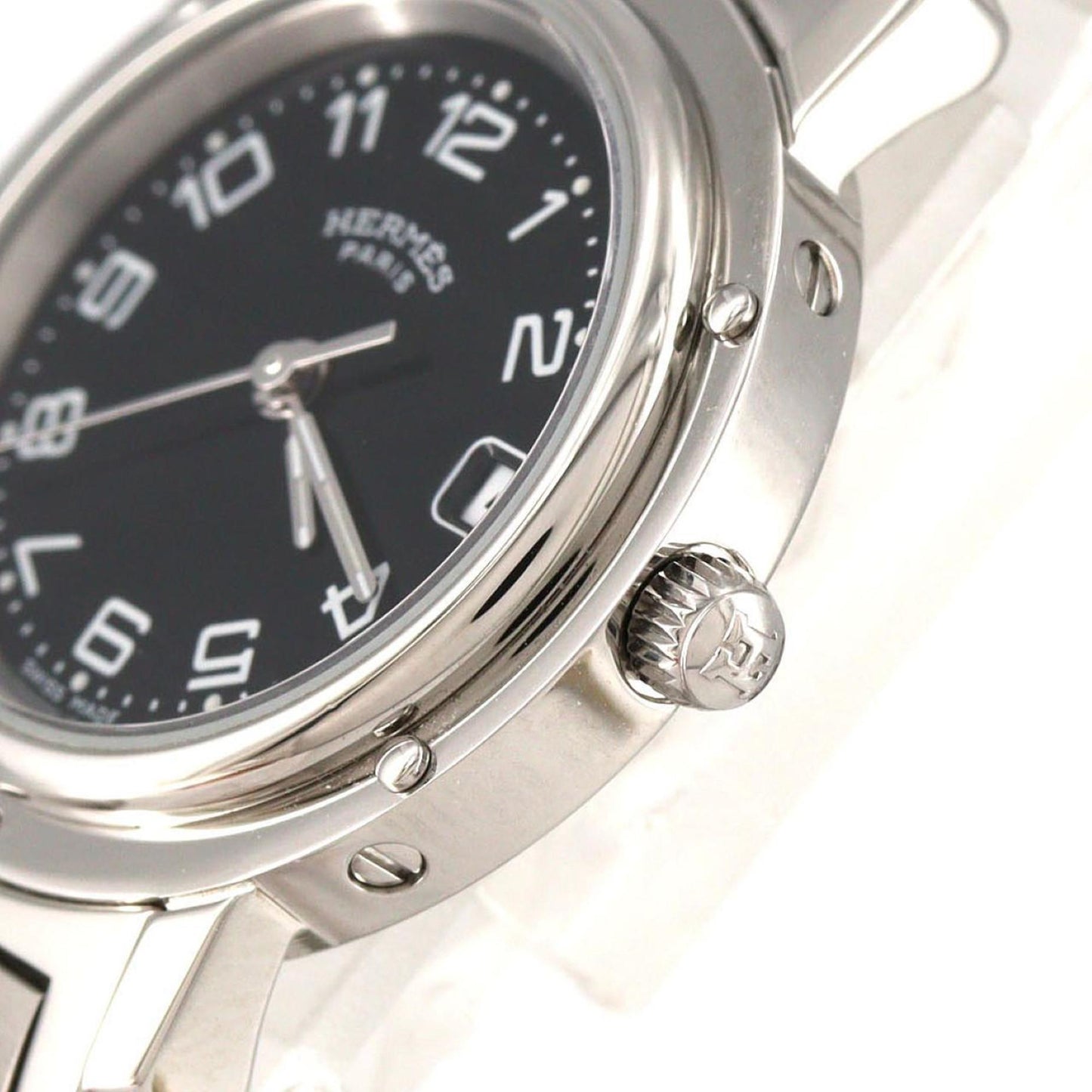 Herms Clipper Cl4.210 Stainless Steel Quartz Watch