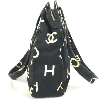 Chanel Chanel Logo All-Over Print Tote Bag