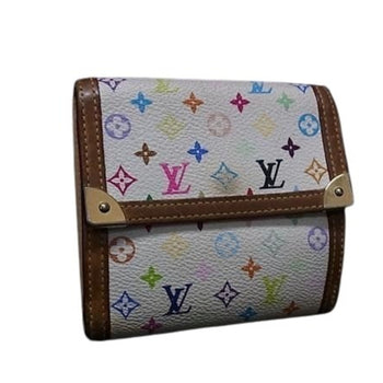 Louis Vuitton Louis Vuitton Porte Monnaie Carte Credit Wallet M92983 Blanc Monogram Multicolore
