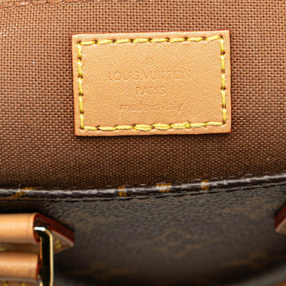 Louis Vuitton Monogram Petite Sac Plat Handbag Shoulder Bag M69442 Brown Pvc Leather