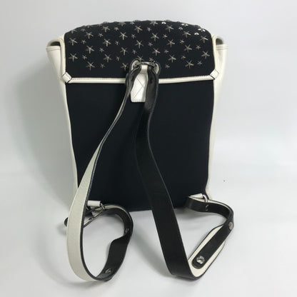 Jimmy Choo Star Studs Backpack Black X White
