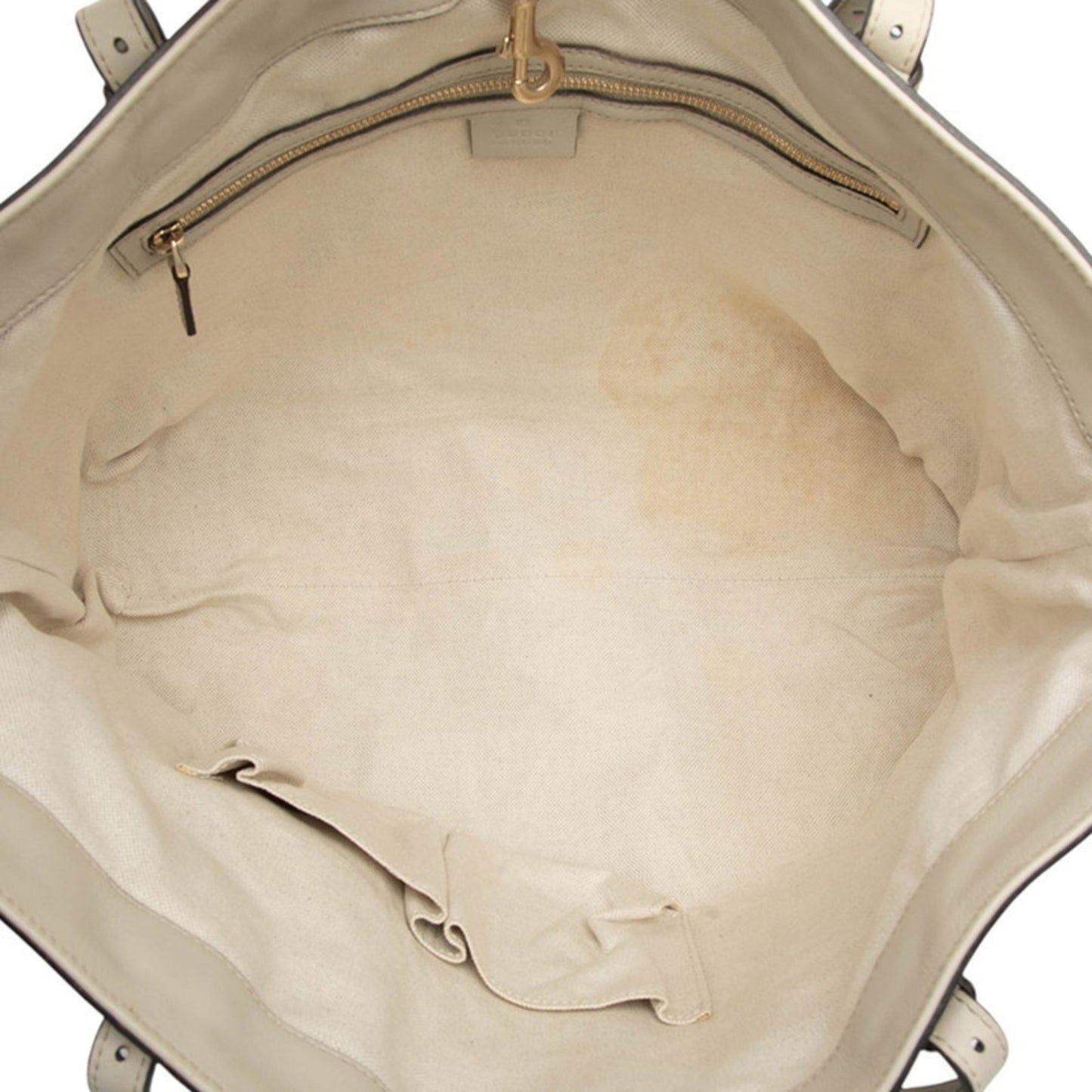 Gucci Micro Guccissima Handbag Tote Bag 309613 White Leather