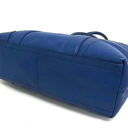 Coach Tote Bag 70600 Blue Leather